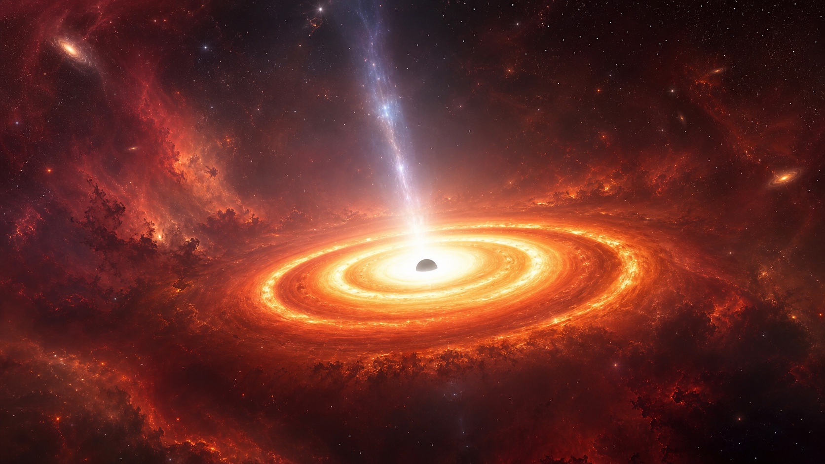 O quasar mais antigo já visto piscando
