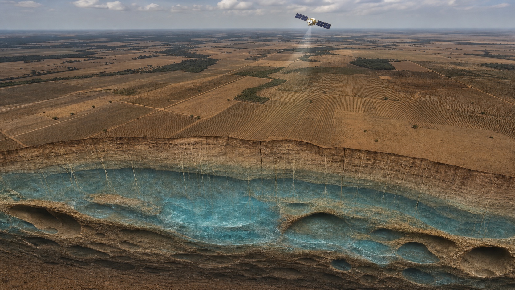Satélites revelam queda de aquíferos no coração agrícola do Brasil